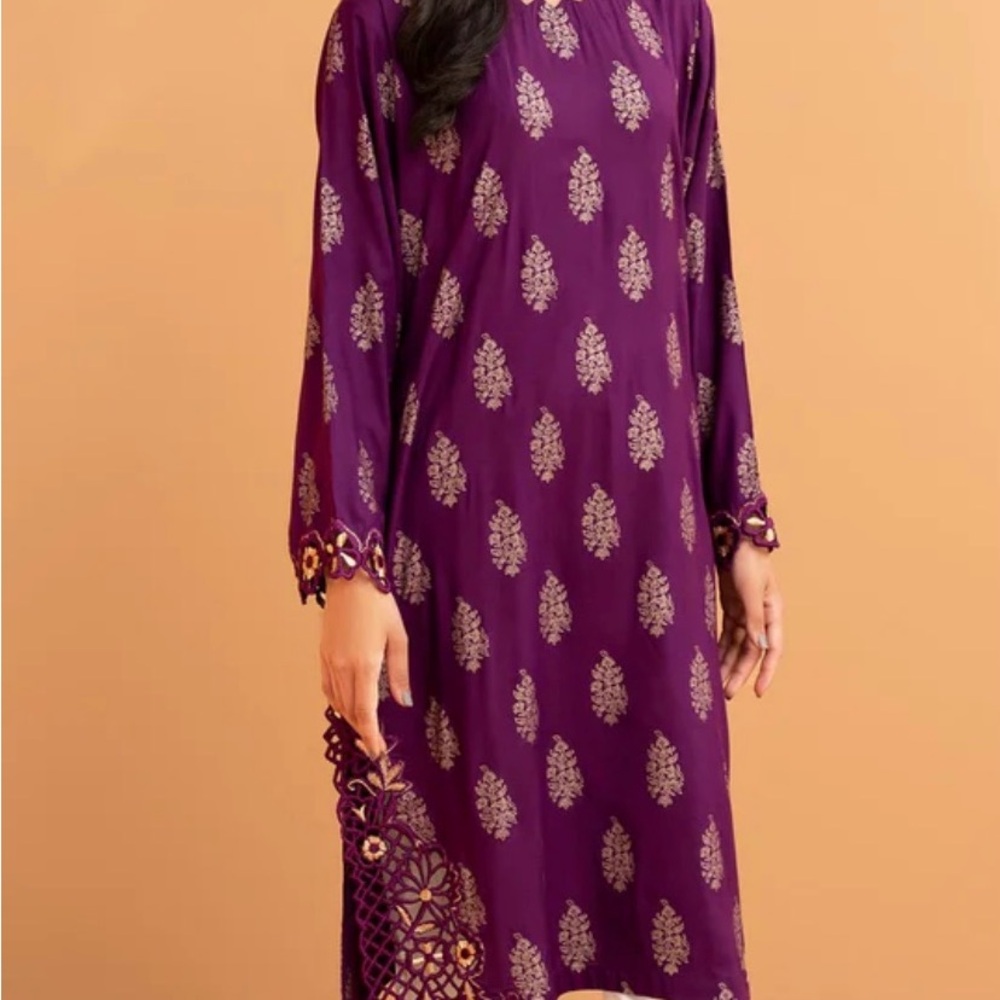 New XL Pakistani Designer Purple Dress - Picture 3 of 10